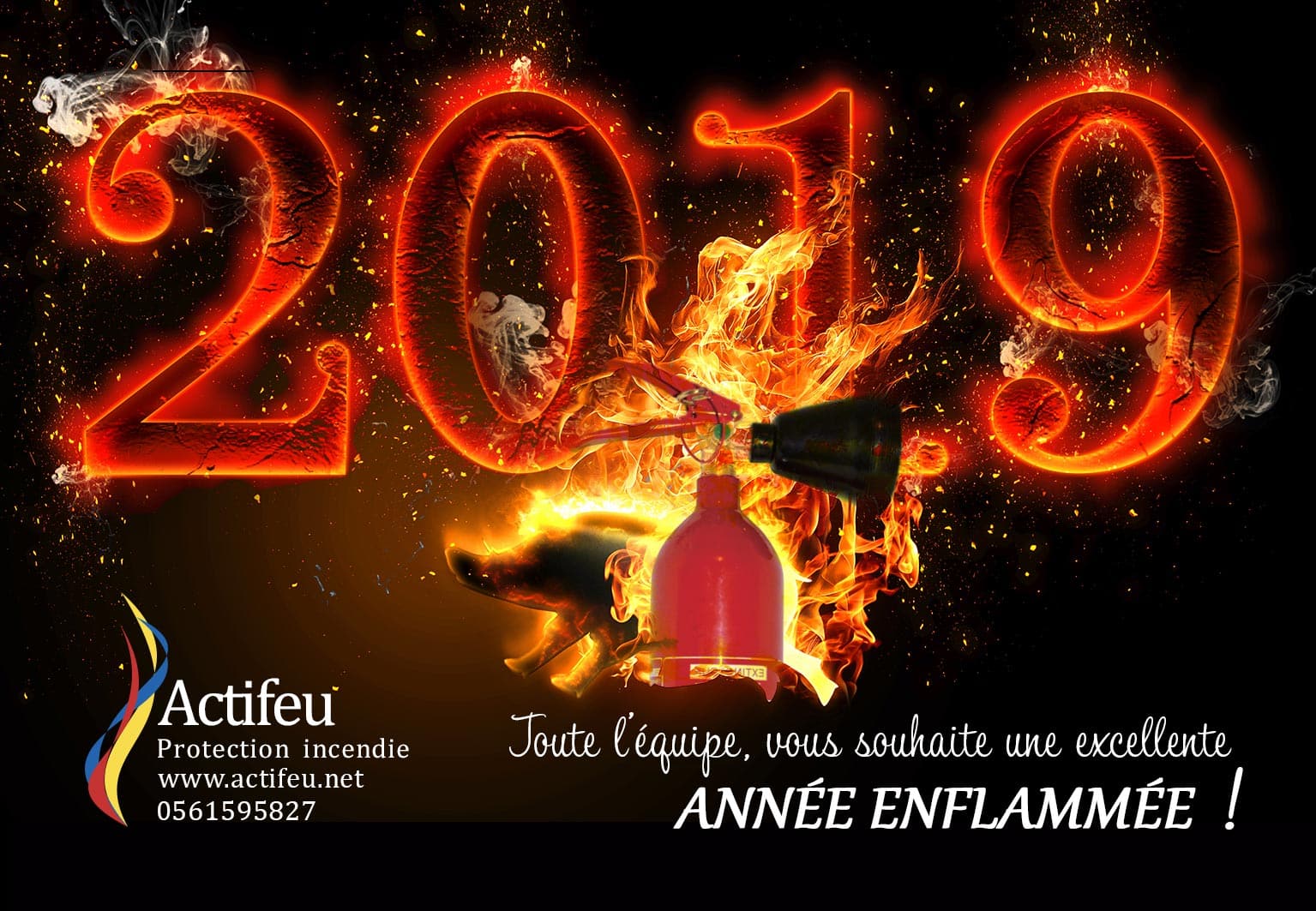 Bonne année à tous avec ACTIFEU - Protection incendie à Auterive
